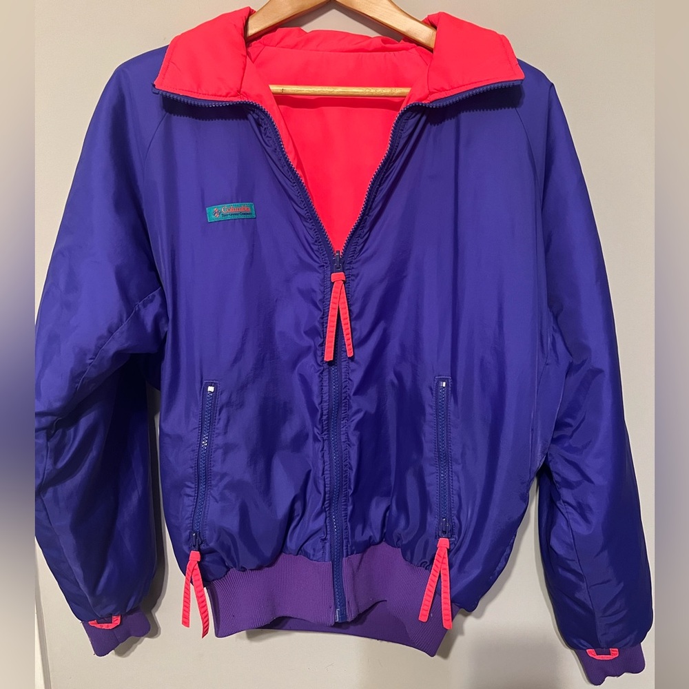 Columbia vintage reversible jacket